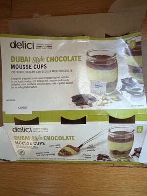 Dubai Style Chocolate Mousse Cups