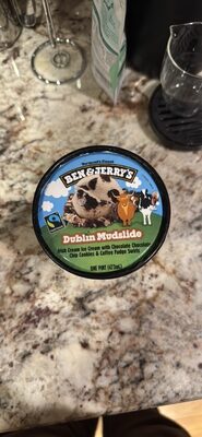 Dublin Mudslide Irish Cream Ice Cream with Chocolate Chocolate Chip Cookies & Coffee Fudge Swirls