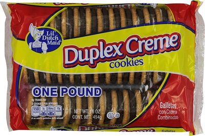 Duplex cream cookie