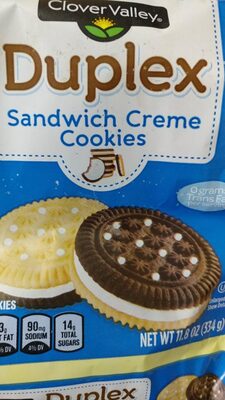 Duplex sandwich creme cookies, duplex