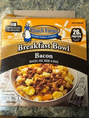 Dutch farms Bacon Breakfast Bowl