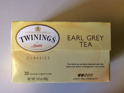 Earl grey black tea bags