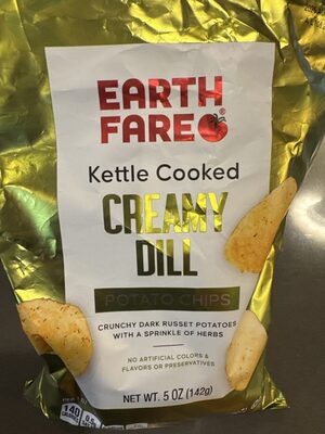 Earth Fare Creamy Dill Potato Chips