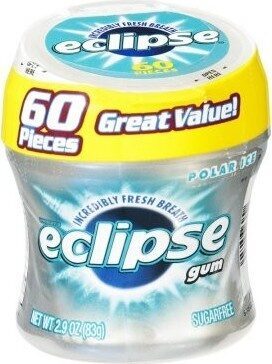 Eclipse Sugarfree Gum Polar Ice - 60 Pieces