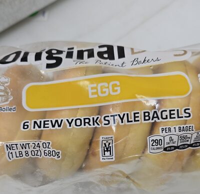 Nutrition facts of Egg Bagel