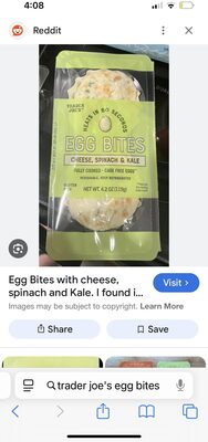 Egg Bites Cheese, Spinach & Kale