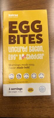 EGG BITES uncured Bacon, Egg* & Cheddar