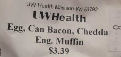 Egg, Canadian Bacon, Cheddar English Muffin