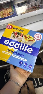 egg life EGG WHITE WRAPS EVERYTHING BAGEL