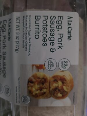 Egg, Pork, Sausage & Potatoes Burrito