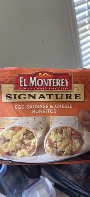 Egg, Sausage & Cheese Burritos