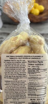 Egg Taralli Sugared Limoncello Flavored LG