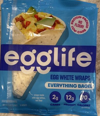 Egg White Wraps - everything bagel