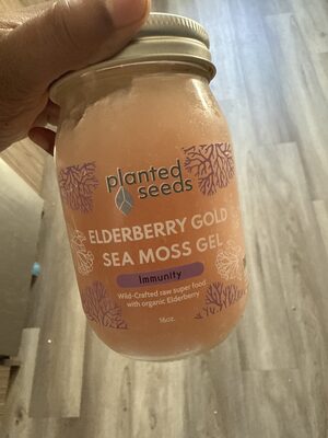 Elderberry Gold Sea Moss Gel With Organic Elderberry