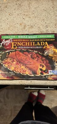 Enchilada with Spanish Rice & Beans