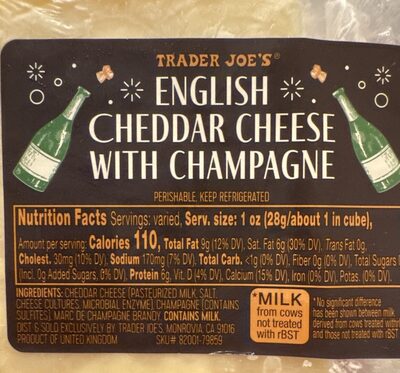 English Cheddar with Champagne