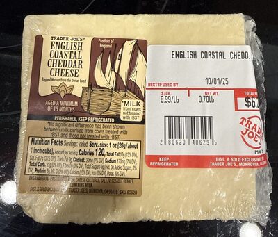 English Coastal Cheddar Cheese