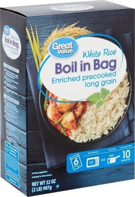 Enriched Precooked Long Grain White Rice Boil In Bag