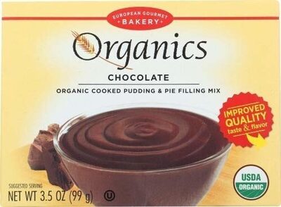 European gourmet bakery organic pudding mix chocolate