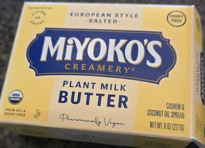 European style cultured vegan butter, european style
