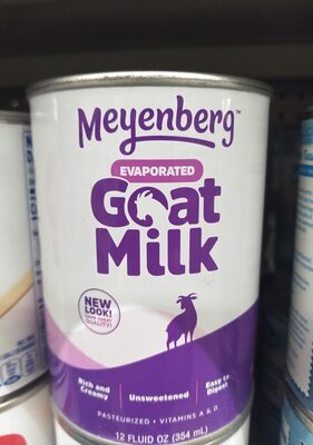 Evaporated goat milk
