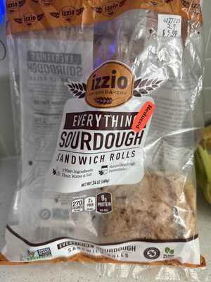 Everything Sourdough Sandwich Rolls