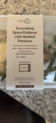 Everything Spiced Salmon with Mashed Potatoes