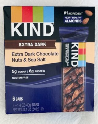 Extra dark chocolate nuts & Sea Salt