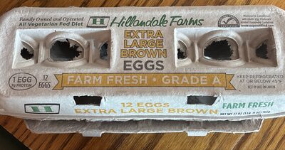 Extra large brown eggs