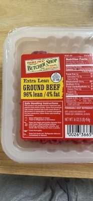 Extra Lean Ground Beef 96% lean / 4% fat