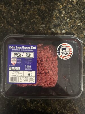 Extra Lean Ground Beef 96% Lean 4% Fat