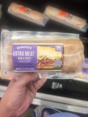Extra Meat Ham & Swiss (Half Sub)
