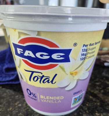 Fage Total blended vanilla 0% milk fat