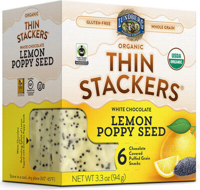 Family farms thin stackers organic lemon poppy