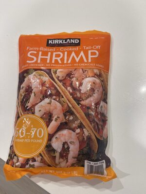 Farm -Rased Cooked Tail-Off Shrimp