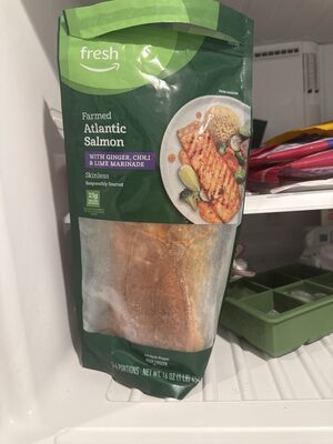 Farmed Atlantic Salmon with Ginger, Chili & Lime Marinade