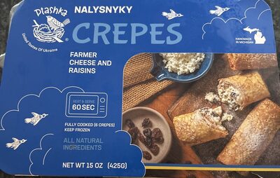 Farmer Cheese And Raisins Nalysnyky Crepe