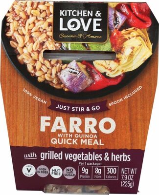 Farro Quick Meal Grilled Vegetables & Herbs