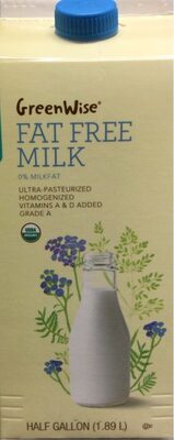 Fat free milk