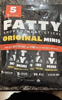 Fatty smoked meat sticks