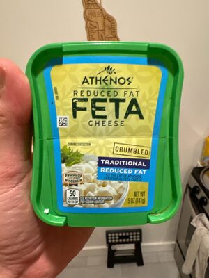 Feta Cheese, Reduced Fat, Crumbled