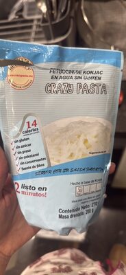 Fetuccini de Konjac en agua sin gluten