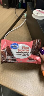 Fiber Brownie Chocolate Fudge Naturally Flavored Baked Bar