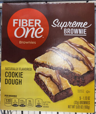 Fiber One Brownies Supreme Brownie Cookie Dough