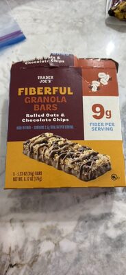 Fiberful Granola Bars Rolled Oats & Chocolate Chips
