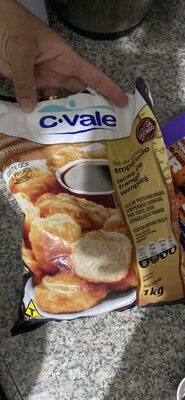 filé de peito empanado iscas de frango tempurá