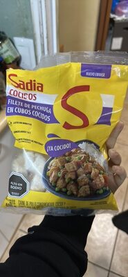 Filete de pechuga en cubos cocidos