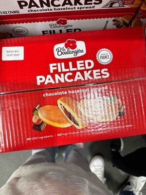 Filled Pancakes Chocolate Hazelnut Spread