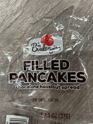 Filled Pancakes - Chocolate hazelnut spread