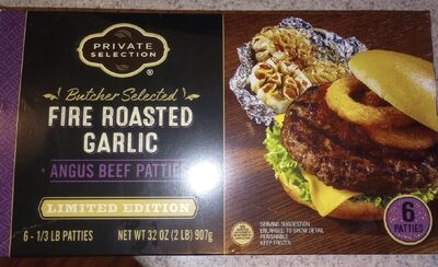 Fire Roasted Garlic Angus Beef Patties